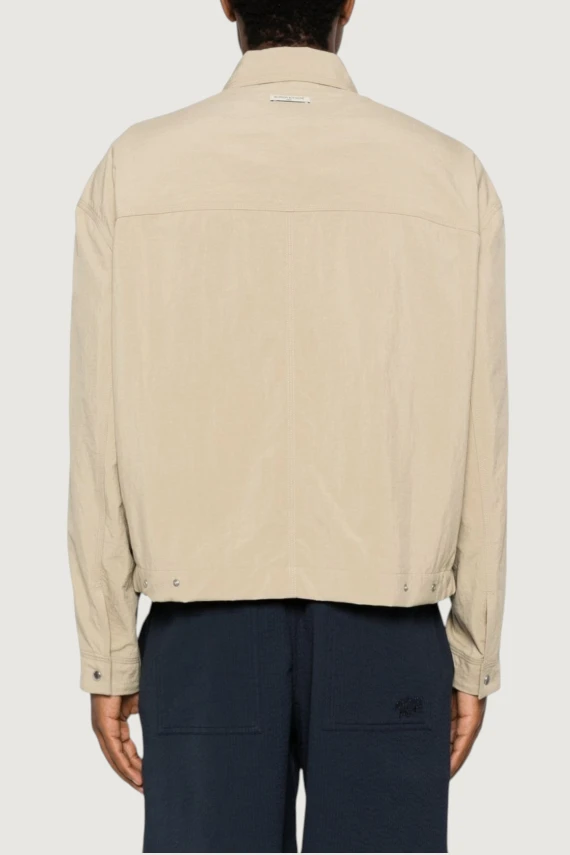 Light beige short zip jacket MAISON KITSUNE'