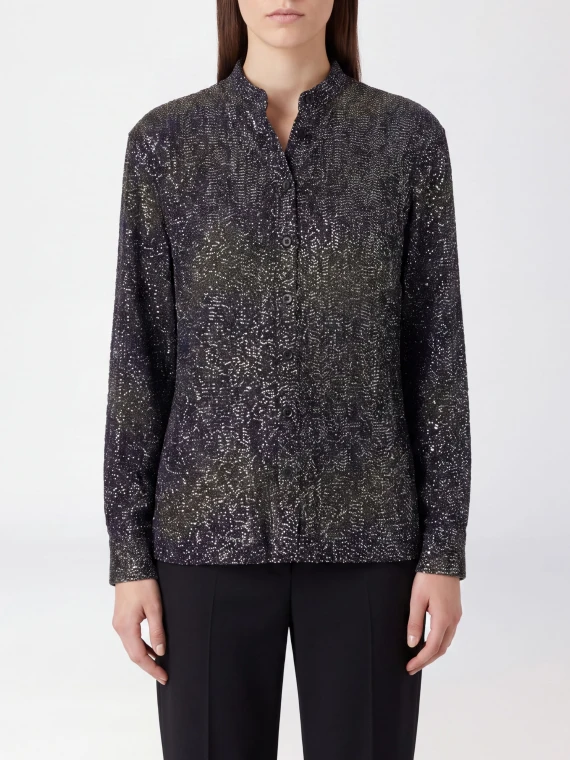 Camicia multicolor a manica lunga