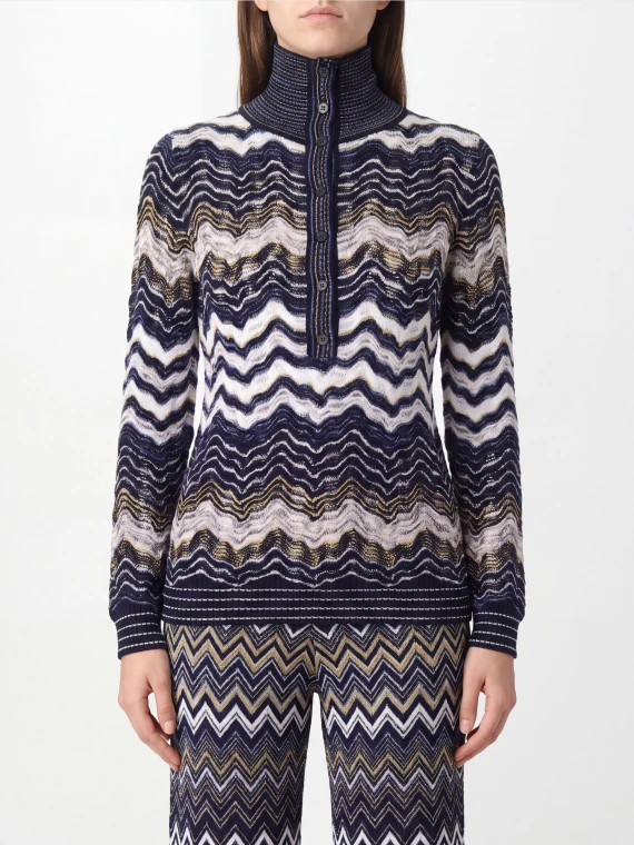 LONG SLEEVE MOCK NECK MISSONI