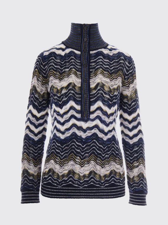 LONG SLEEVE MOCK NECK MISSONI
