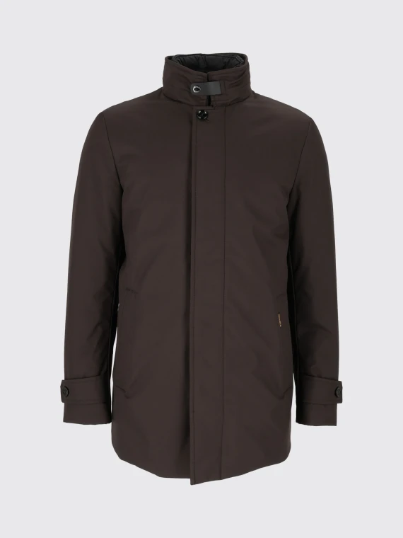 Reis dark brown long jacket Moorer