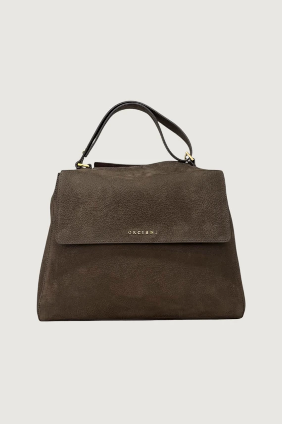Borsa a mano testa di moro con pattina