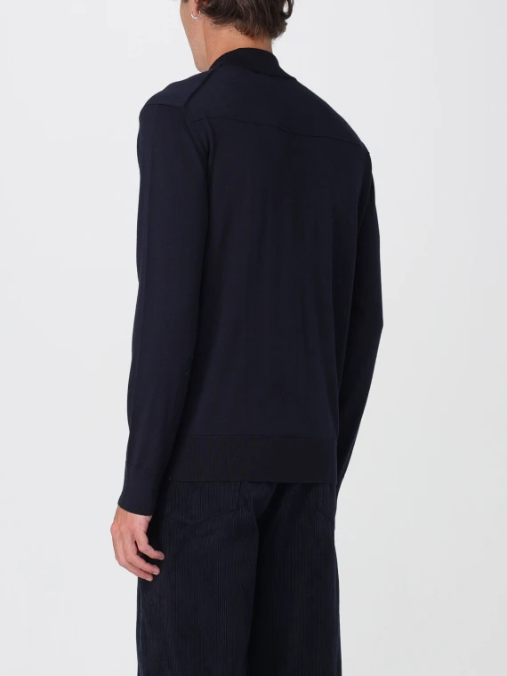 Maglione nero girocollo Paolo Pecora
