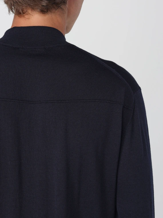 Maglione nero girocollo Paolo Pecora