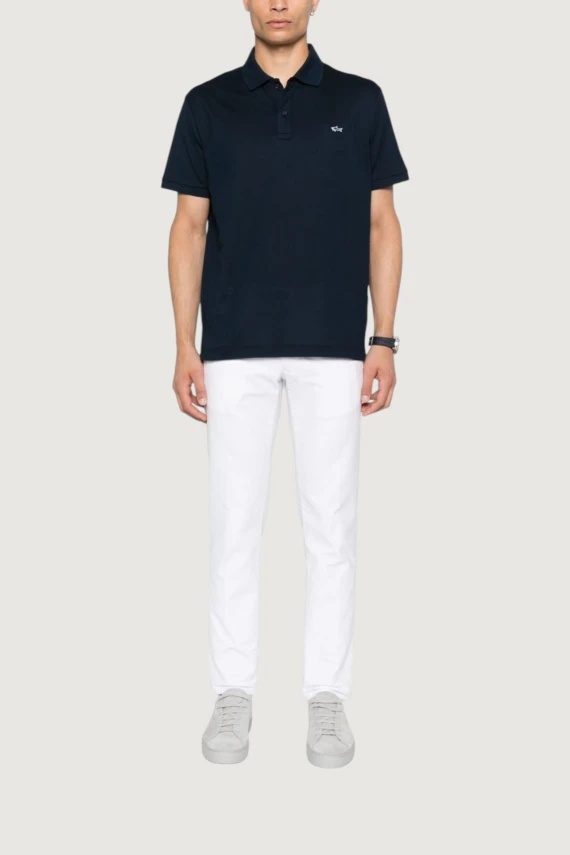 POLO SHIRT WITH DOUBLE PIQUE CUFFS