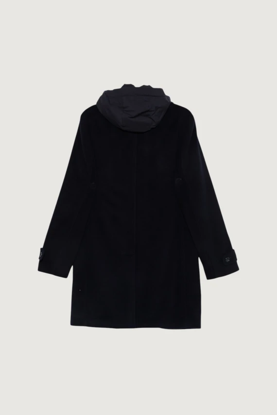 Blue virgin wool hooded coat Paul&Shark