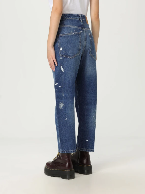 WOVEN BOYFRIEND PANTS