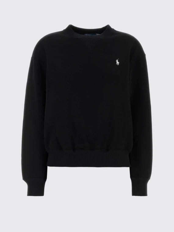 Black crew-neck sweatshirt POLO RALPH LAUREN DONNA