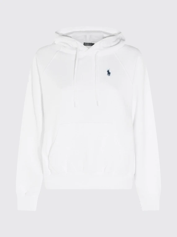 White hooded sweatshirt POLO RALPH LAUREN DONNA