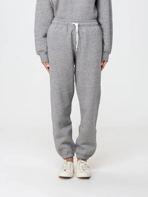 Pantaloni jogger grigio melange