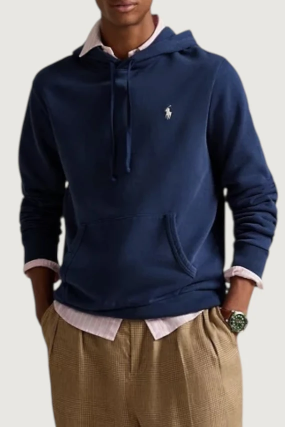 Felpa con cappuccio in cotone POLO RALPH LAUREN UOMO