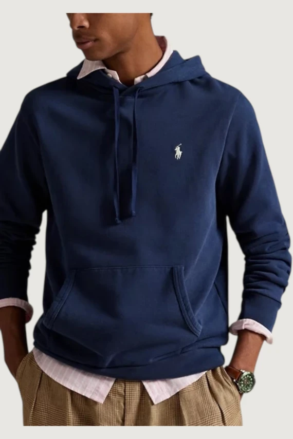 Felpa con cappuccio in cotone POLO RALPH LAUREN UOMO