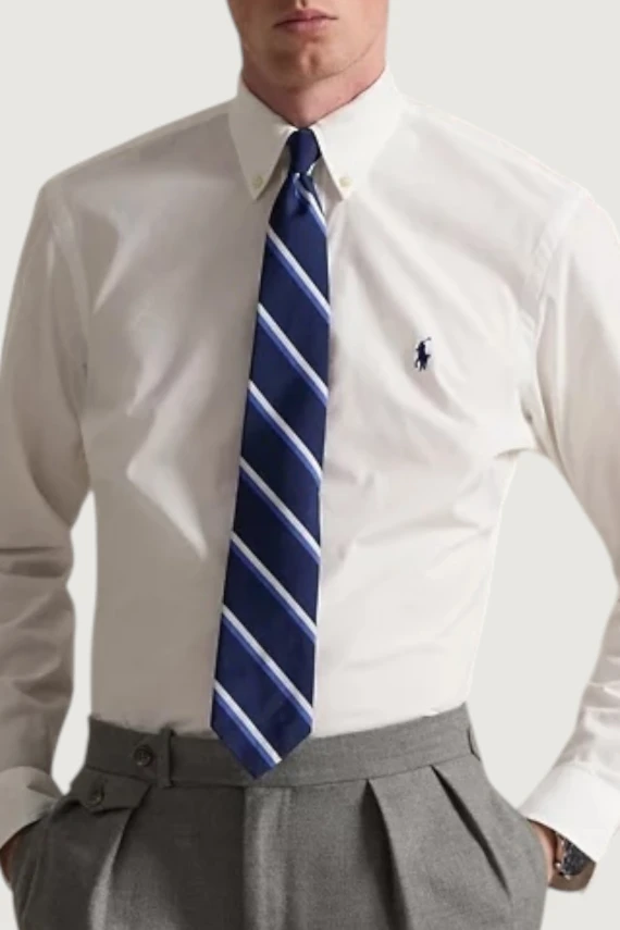 Camicia in popeline stretch Custom-Fit POLO RALPH LAUREN UOMO