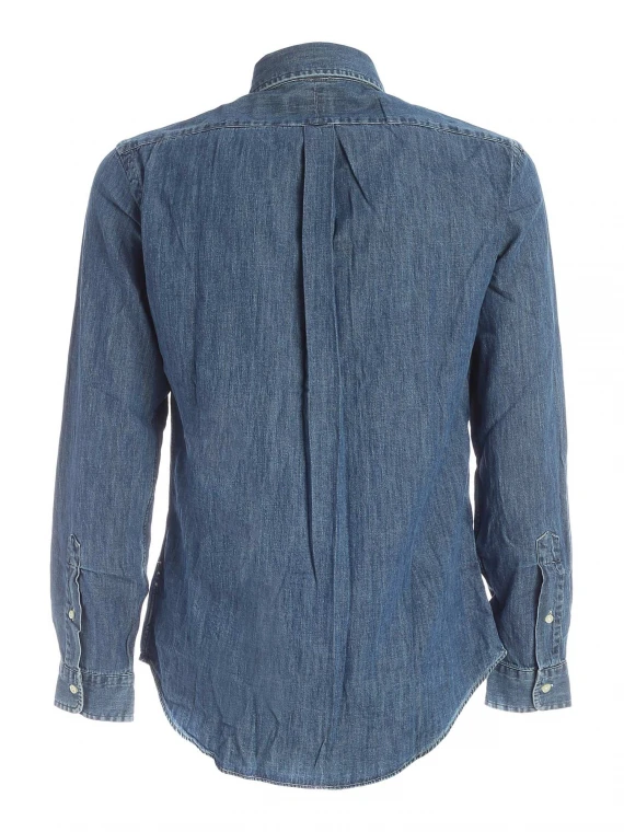 Camicia sportiva in denim Slim-Fit