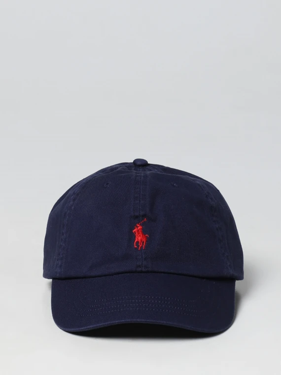 Cappellino da baseball in chino blu