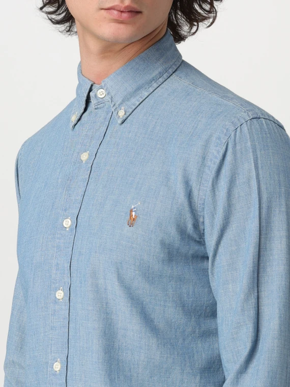Camicia in chambray Custom-Fit