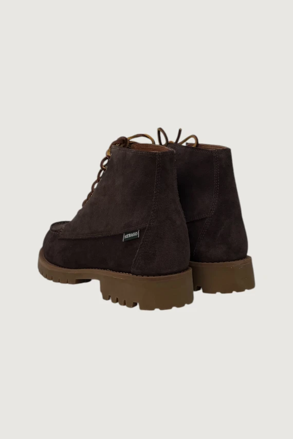 Parker dark brown suede ankle boot sebago