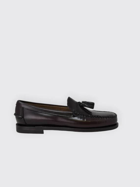 Mocassino Classic Will in pelle marrone bordeaux