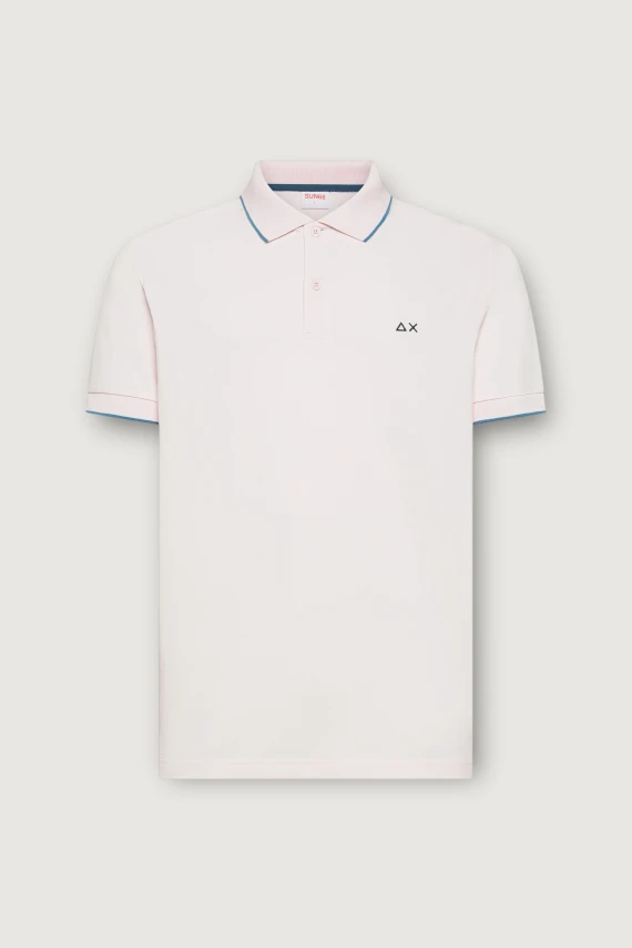 POLO SMALL STRIPES ON COLLAR S/S