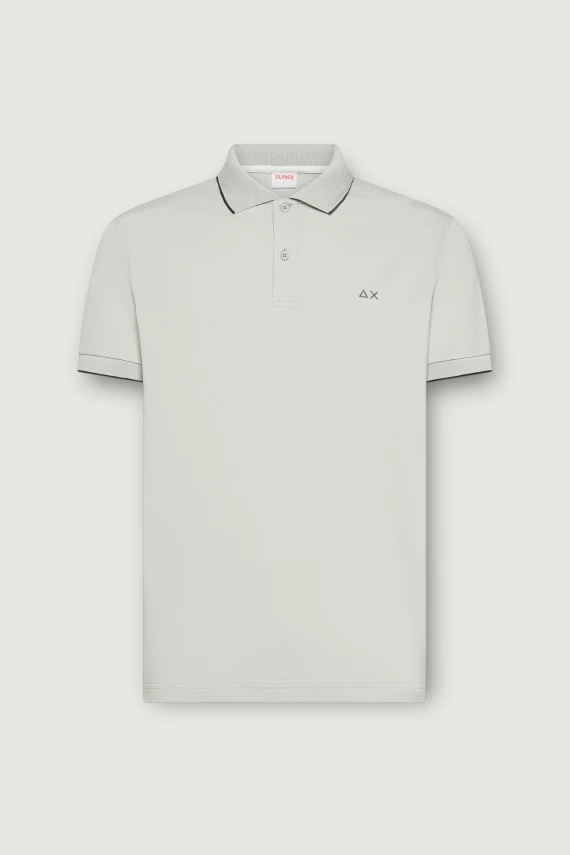 POLO SMALL STRIPES ON COLLAR S/S