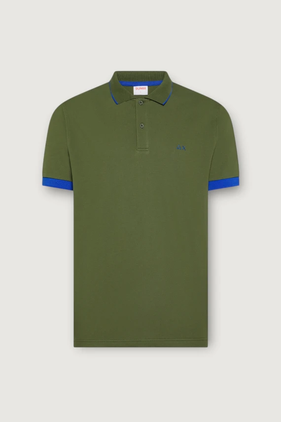 POLO SMALL STRIPES FLUO S/S