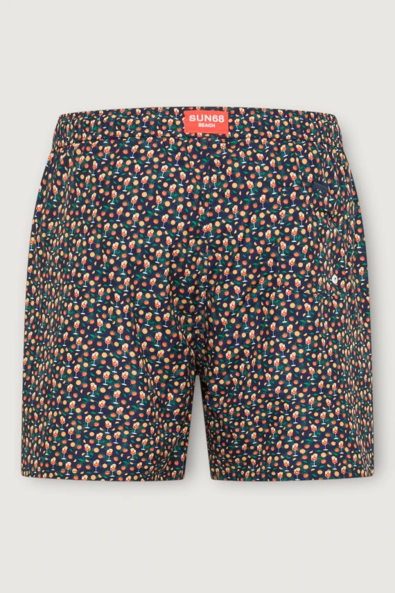 Blue swim shorts with small dots SUN68
