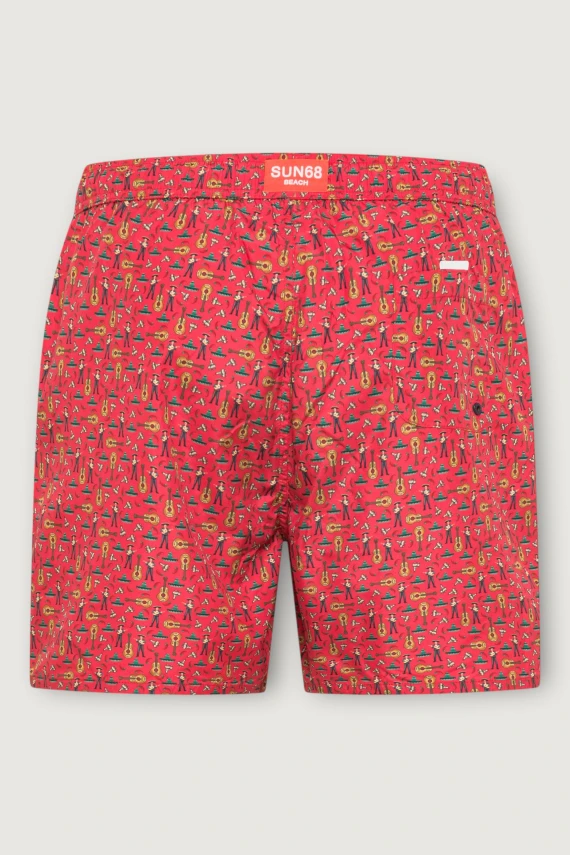 SWIM PANT SMALL PATTERN SUN68