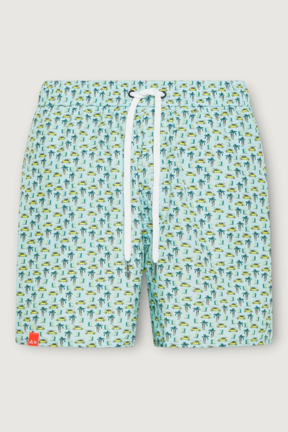 Pantaloncini da bagno fantasia multicolore