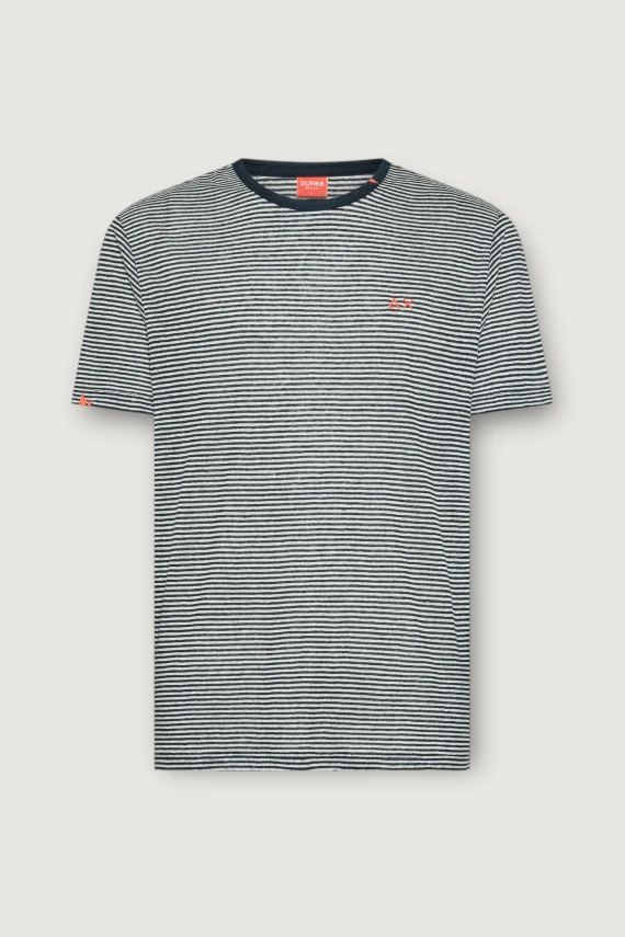 T-SHIRT JERSEY LINEN STRIPES BEACH