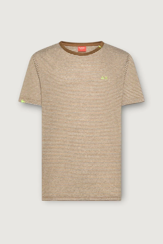 T-SHIRT JERSEY LINEN STRIPES BEACH