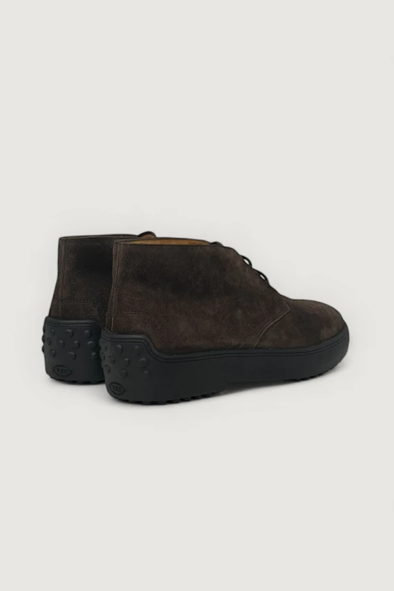 Dark brown suede chukka boot Tod's