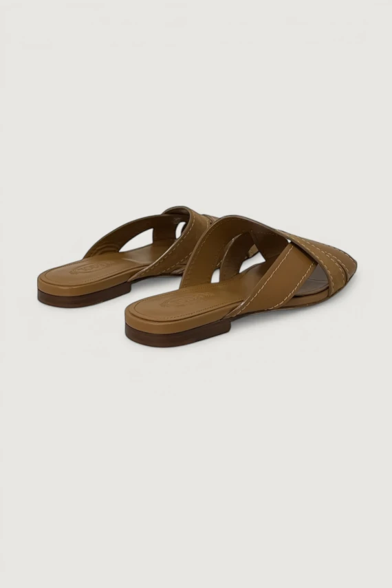SAND.LEATHER FLAT 99L BANDS INCR. T