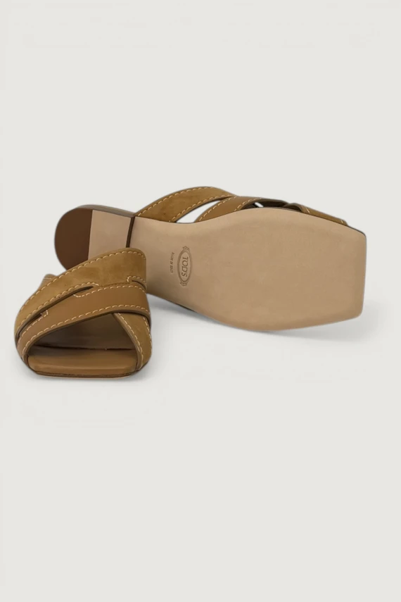 SAND.LEATHER FLAT 99L BANDS INCR. T