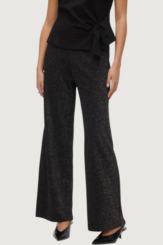 Black wide-leg trousers VEROMADE