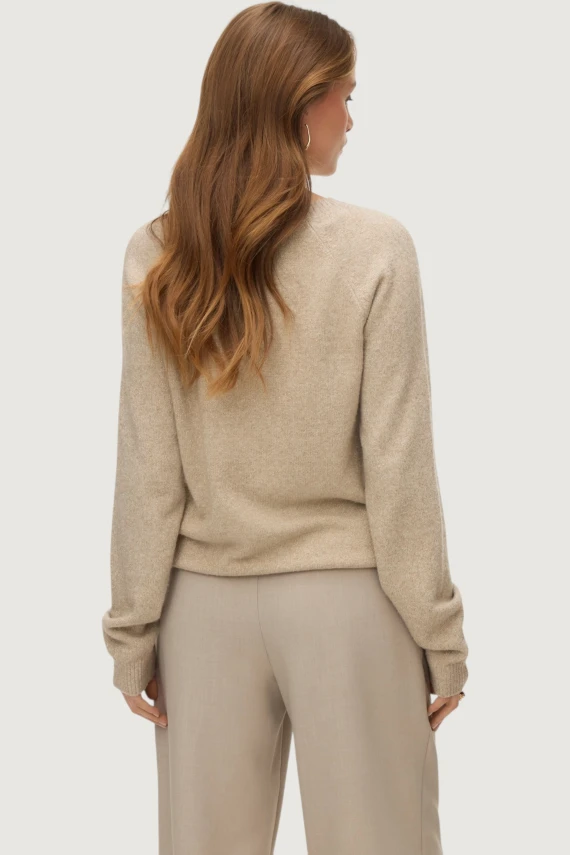 Beige knitted pullover VEROMADE