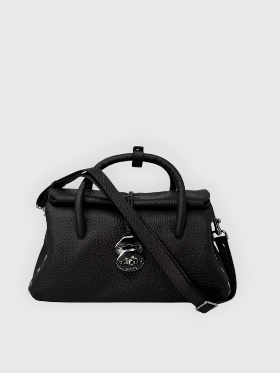 Borsa a mano nera con tracolla