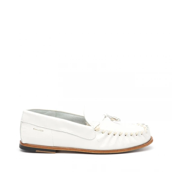 Mocassino Alexander Hotto65638 in pelle bianco - Taglia 39 - alexander hotto