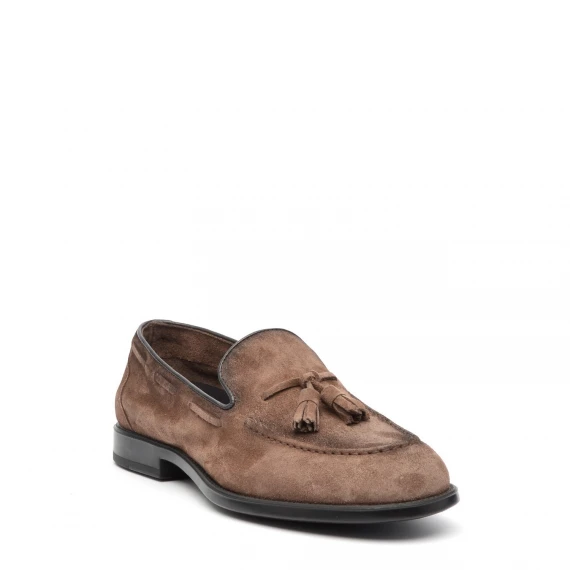 Mocassino Alexander Hotto 64045 in camoscio marrone