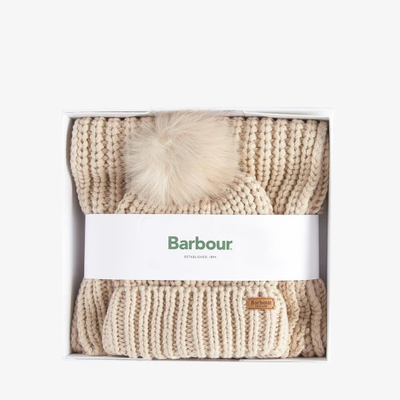 Box regalo Barbour LGS0023 in tessuto bianco