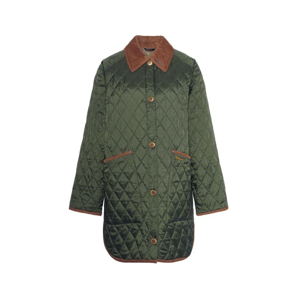 Giacca Barbour LQU1770  trapuntata verde - Taglia 42 - BARBOUR