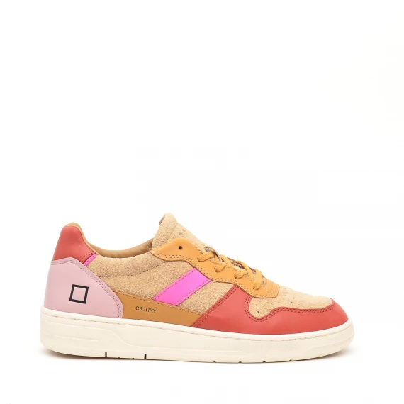 Sneakers D.a.t.e. COURT 2.0 in camoscio beige