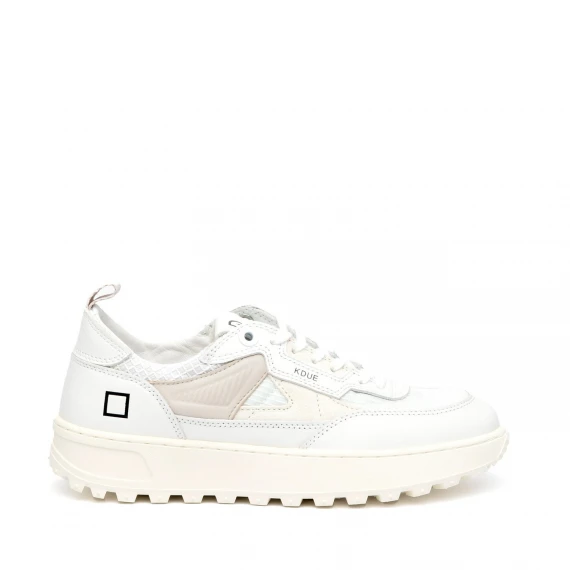 Sneakers D.A.T.E. KDUE in pelle e  bianco