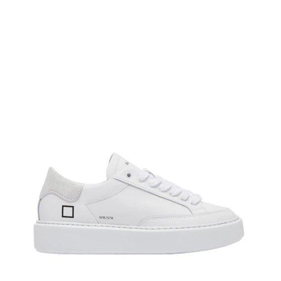 Sneakers D.A.T.E. SFERA in pelle bianco