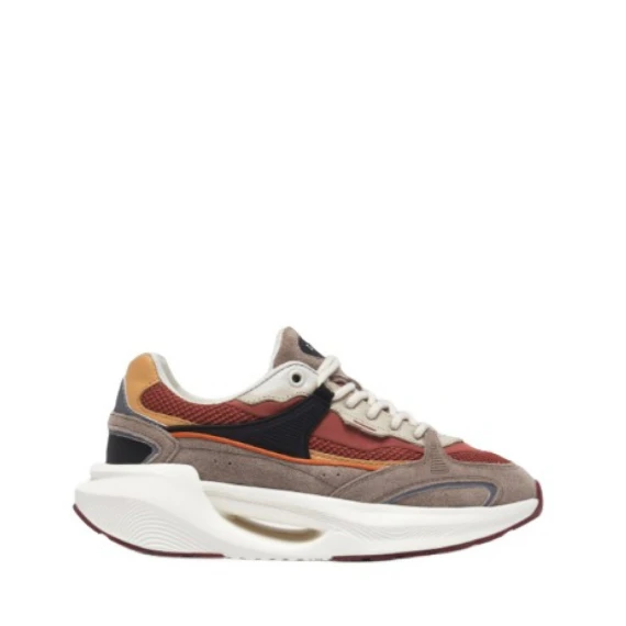 Sneakers D.A.T.E. VELA in camoscio beige