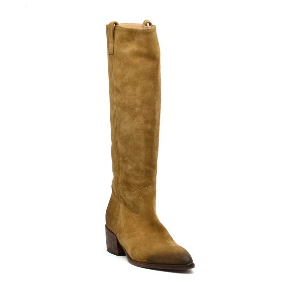 Texano Elena Iachi E3650 in camoscio color fango