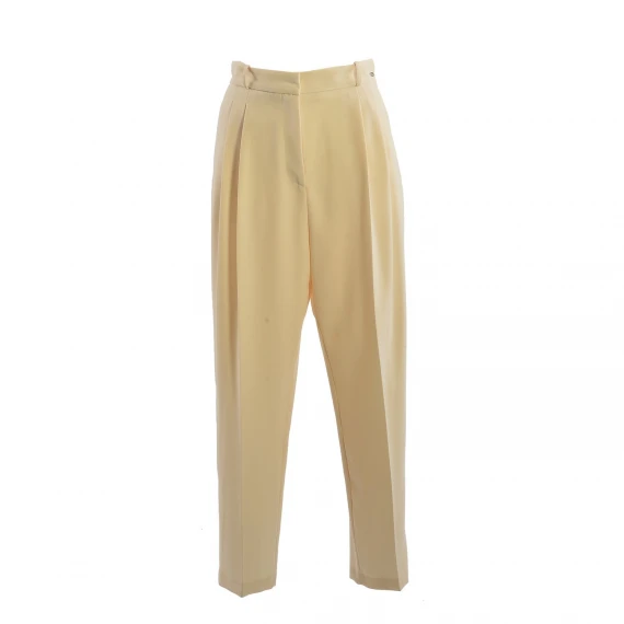 Pantalone Elisabetta Franchi PA013 in tessuto panna