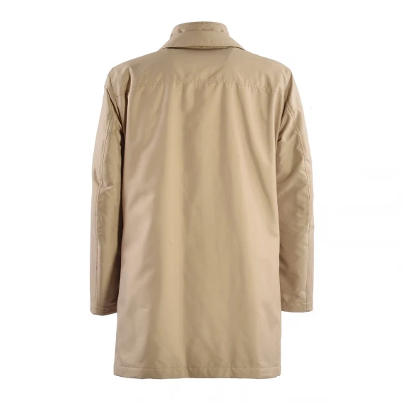 Cappotto Fay in twill tecnico idrorepellente beige 