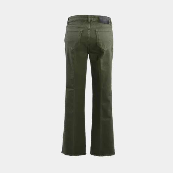 Pantalone jeans in cotone verde 