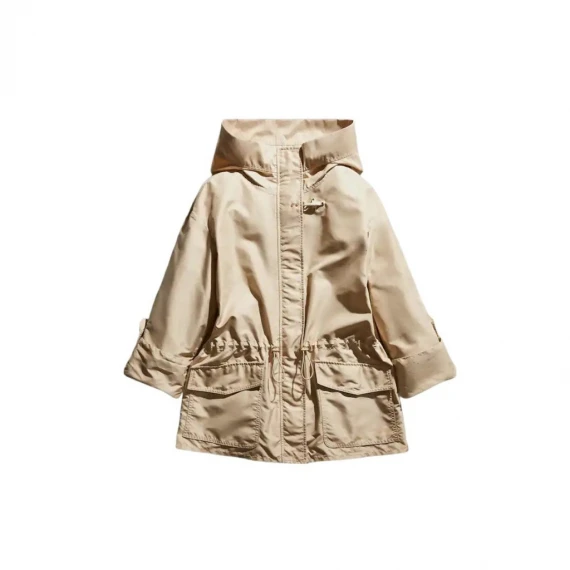 Parka in tessuto idrorepellente color beige - Taglia S - Fay