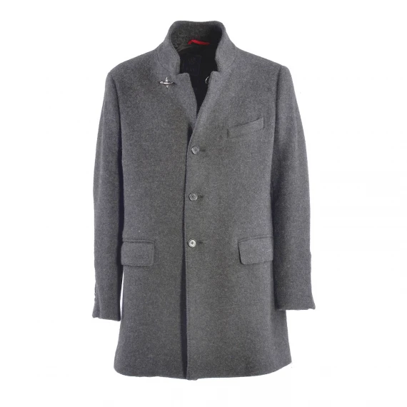 Cappotto Fay in lana cotta color grigio scuro